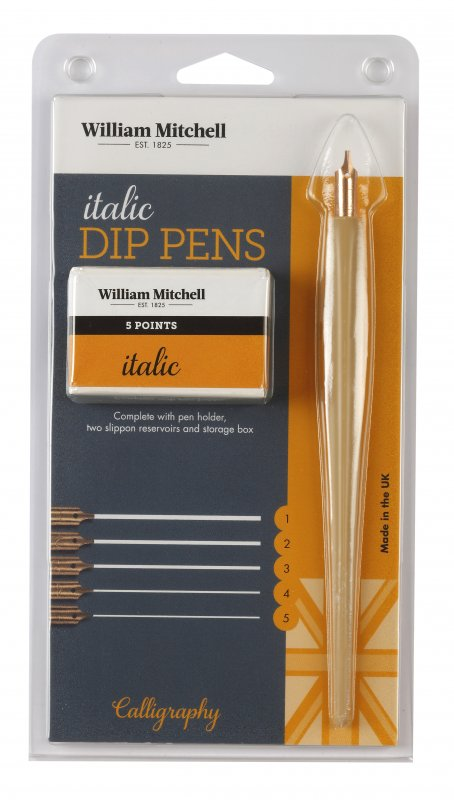 Set Caligrafía -Itallic Dip Pens- William Mitchell