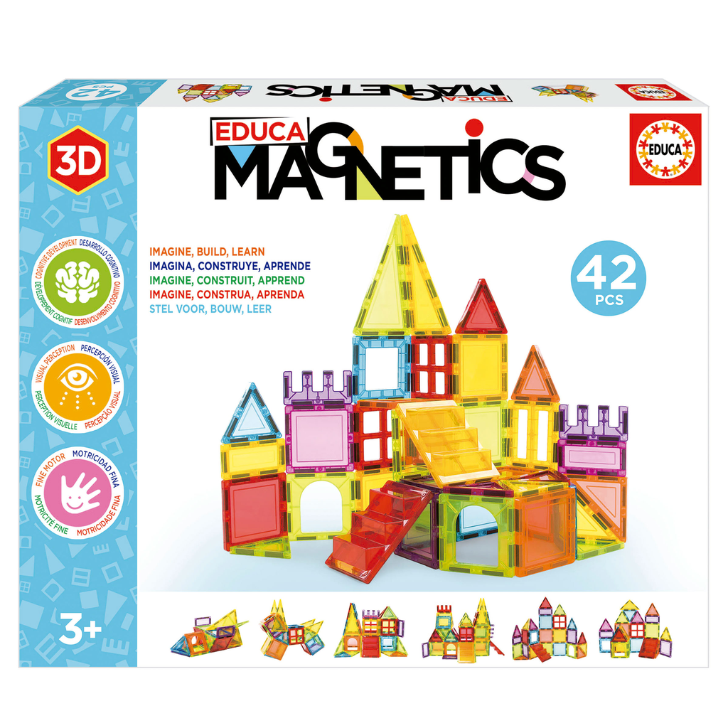 Juego Construcción Magnético 42 pzs. Educa Magnetics