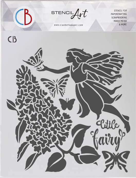 Plantilla Stencil 20 x 20 cm. Texture -Fairy- Ciao Bella