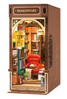 Kit Diorama Book Nook Librería -Bookstore- Rolife Robotime