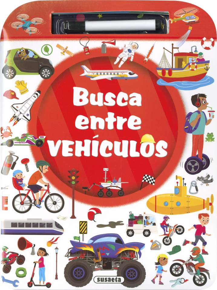 Busca, Señala y Borra -Vehículos- Susaeta Ediciones
