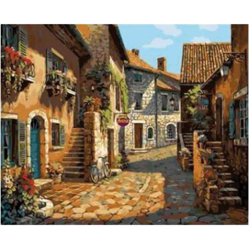 [0616008281] Pintar Por Números -Paisaje Rural 2- Bastidor 30 x 40 cm. (27 pzs.)