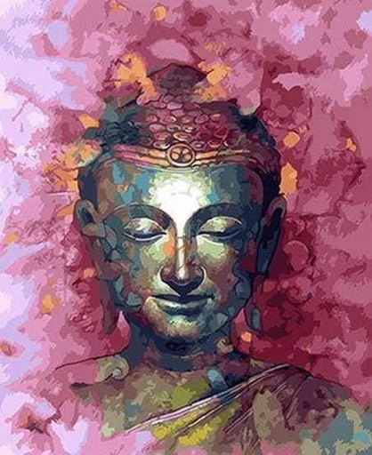 [PN1657-Y] Pintar Por Números -Buda- Bastidor 40 x 50 cm. Figured´Art