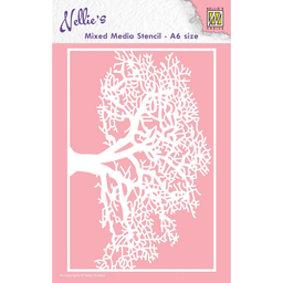 [MMSA6-001] Plantilla Stencil A6 -Tree- Nellie´s