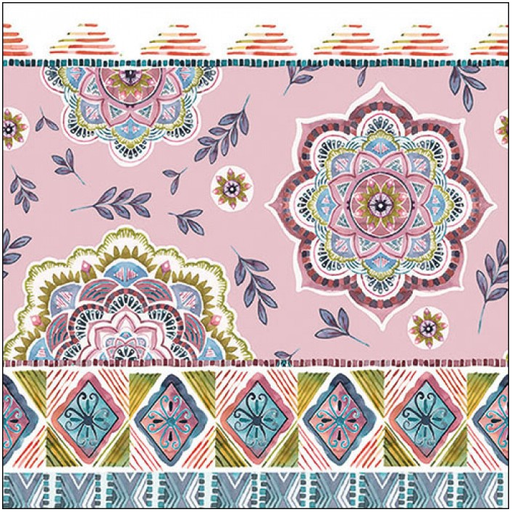 Servilleta 33 x 33 cm. -Boho Rose-