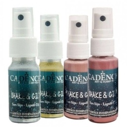 Pintura Glitter Textil Spray - Shake Gilt -  25 ml. Cadence
