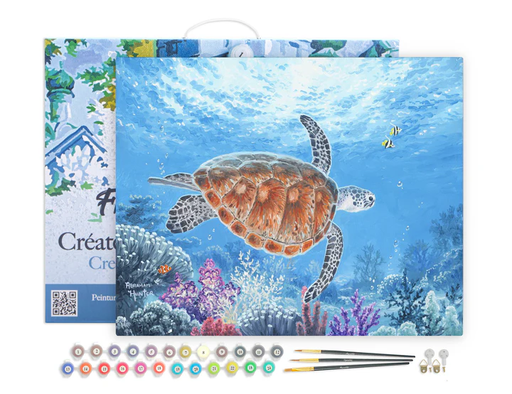 [FA10006-Y] Pintar Por Números -Tortuga- Bastidor 40 x 50 cm. Figured´Art