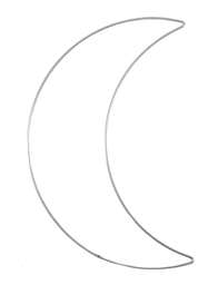 [11090-002] Forma Luna 32 cm. Metal 3 mm. Niquelado