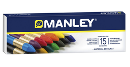 [MNC00055] Estuche Ceras 15 Colores Manley