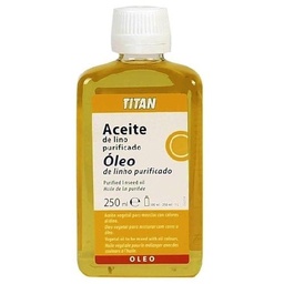 [091000314] Aceite de Lino Purificado (250 ml.) Titán