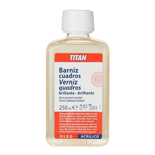 [091001314] Barniz Cuadros Brillante (250 ml.) Titán