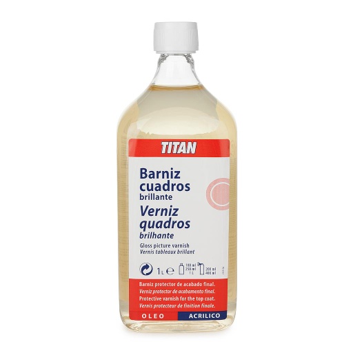 [091001301] Barniz Cuadros Brillante (1000 ml.) Titán