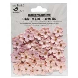 [CR69344] Flores Papel -Beaded Blooms Pearl Pink- (50 pzs.) Little Birdie