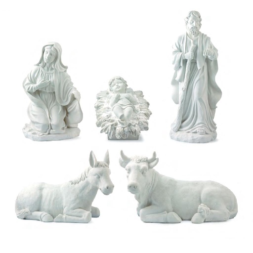 [ALA 0010] Figuras Nacimiento 72 cm. (5 pzas.) Escayola