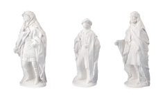 [ALA 0705] Figuras Pages 20 cm. (3 pzs.) Escayola