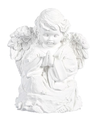 [ALA 4109 B] Angelito Rezando 16 cm. Escayola