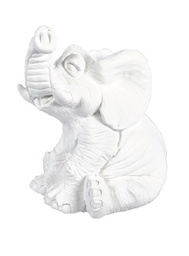 [ALA 4103] Elefante Sentado 20 cm. Escayola