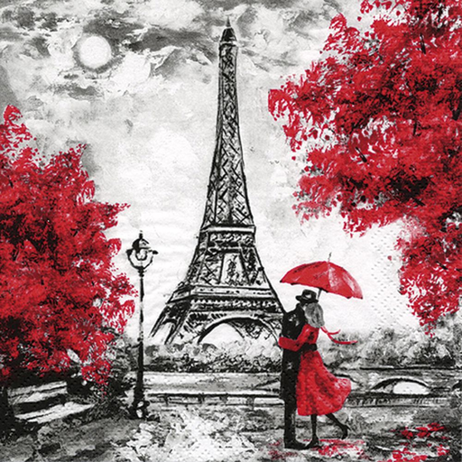 Servilleta 33 x 33 cm. -L´Amour a Paris-