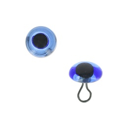 Ojos Vidrio 6 mm. Azul para Coser