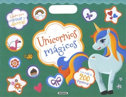 [S3432004] Colorea y Pega con 200 Pegatinas: Unicornios Mágicos - Susaeta