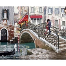 [SG-8443] Pintar Por Números -Love in Venice- Bastidor 40 x 50 cm. Alex Bog