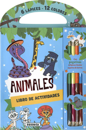 [S3619001] 6 Lápices, 12 Colores -Animales- Susaeta Ediciones