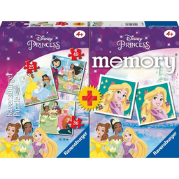 [20864 7] Multipack Memory + 3 Puzzles -Princess- Ravensburger