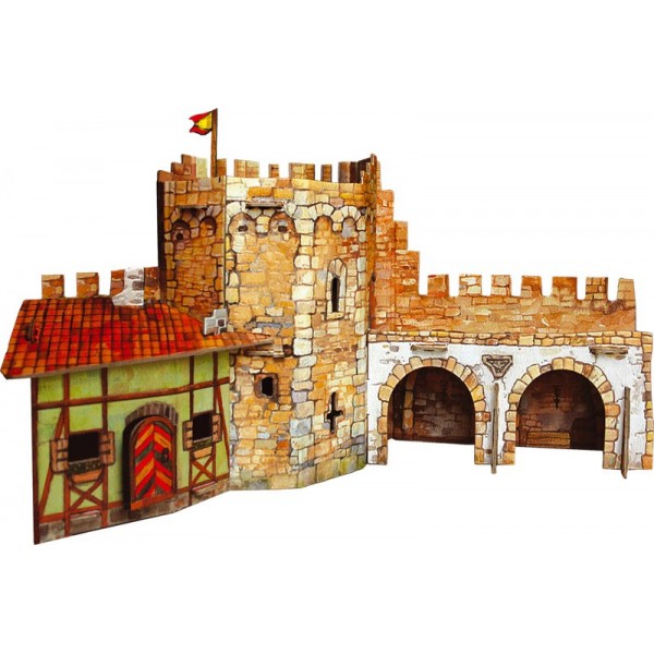 [253] Kit Construcción Cartón -Torre Esquinada Medieval- Clever Paper