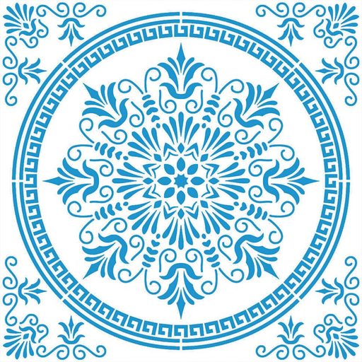 [STXX-147] Plantilla Stencil 20 x 20 cm. -Azulejo- Litoarte
