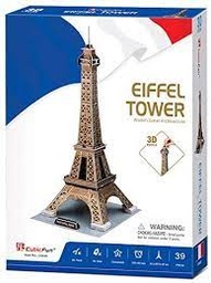 [C044h] Set Construcción -Torre Eiffel- Cubic Fun 3D