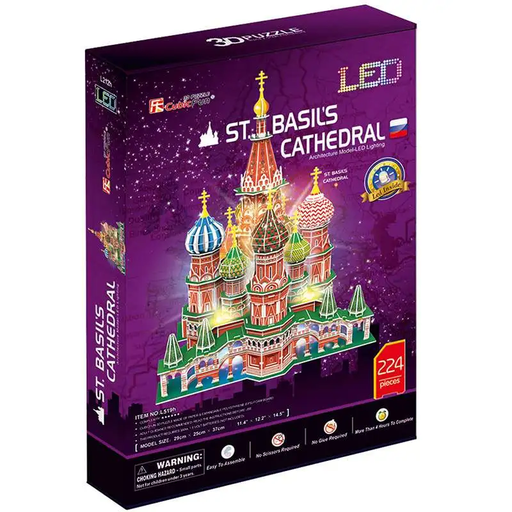 [L519H] Set Construcción Catedral de San Basilio- Cubic Fun 3D -City Line LED