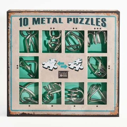 [473357] Set 10 Puzzles Metal -Verde- Eureka