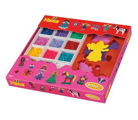 [3063] Caja Iniciación 6000 piezas + Accesorios Hama Midi