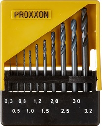 [28874] Surtido Brocas HSS 0,5 - 3 mm. (7 pzs.) Proxxon