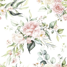 Servilleta 33 x 33 cm. -Blush Pink Bouquet-