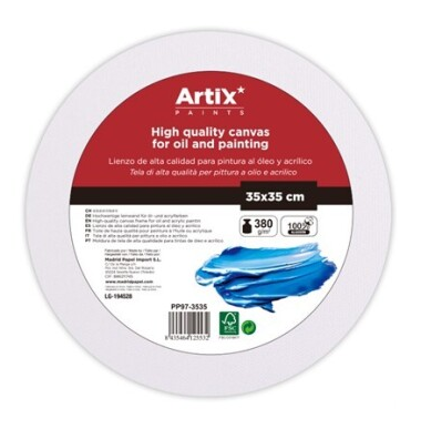 [PP97-3535] Bastidor Entelado Redondo 35 cm. Algodón 100% Artix