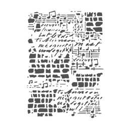 [6005-0014] Plantilla Stencil 10,5 x 14,8 cm. -Fondo Música- Joy!Crafts