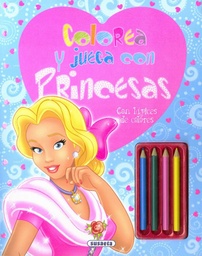 [S6023001] Colorea y Juega con Princesas (con Lápices) Susaeta