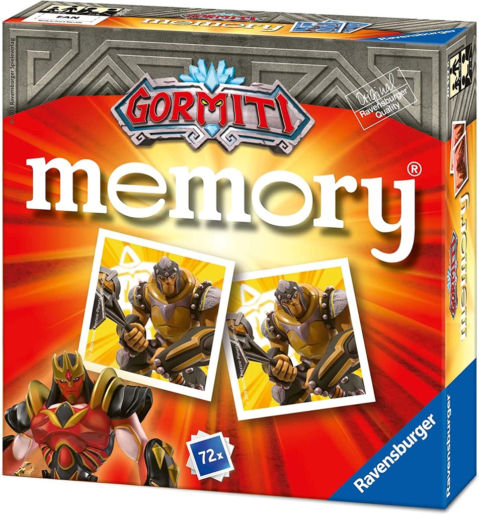 Juego Memory Gormiti Ravensburger
