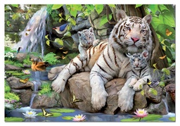 [14808] Puzzle 1000 piezas -Tigres Blancos de Bengala- Educa