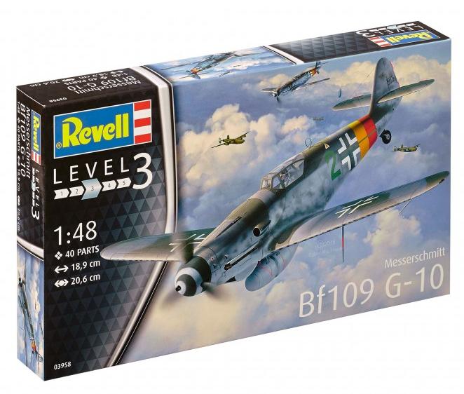 [03958] Avión 1/48 -Messerschmitt Bf109 G-10- Revell