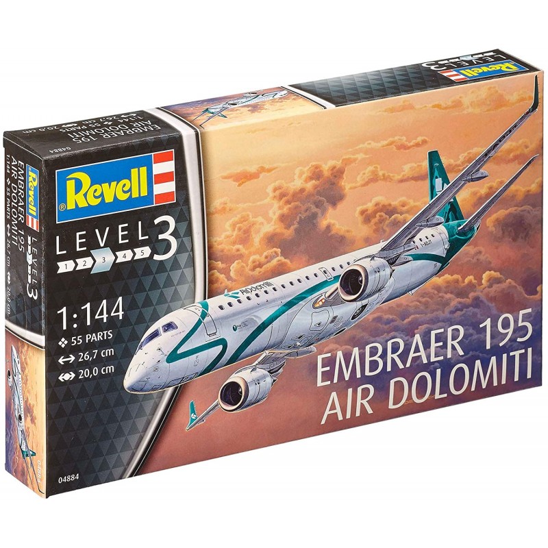 [04884] Avión 1/144 -Embraer 195 Air Dolomiti- Revell