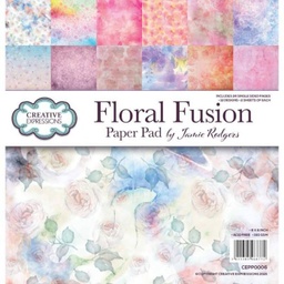 [CEPP0006] Colección -Floral Fusion- 22 x 22 cm. (24 Hojas) Creative Expressions