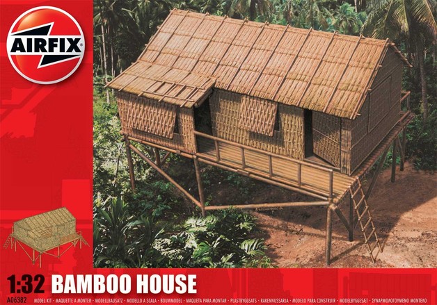 [A06382] Set Dihorama 1/32 -Bamboo House- Aifix
