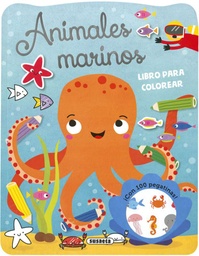 [S3439004] Libro Colorear y Pegatinas -Animales Marinos- Susaeta
