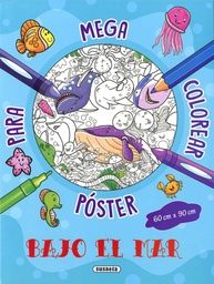 [S6042003] Poster para Colorear -Bajo el Mar- Susaeta