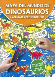 [S6055004] Mapa Gigante Colorear -Los Dinosaurios- Susaeta
