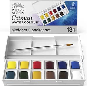 [A29401B] Estuche Acuarela 12 Godets Cotman Winsor & Newton