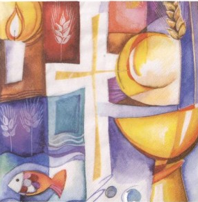 Servilleta 33 x 33 cm. -Comunión Multicolor- Efco