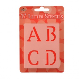 [3026-28924] Set Stencil Alfabeto, Números y Signos 3,8 cm. Old School Plaid